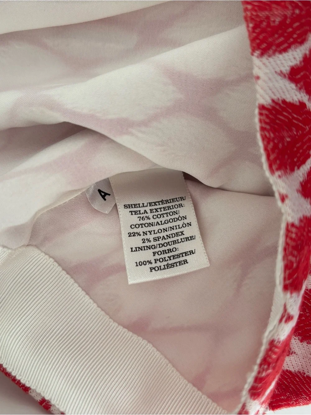 Ann Taylor Red Patterned Skirt
